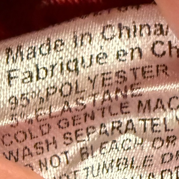 Papillon Red Sweater Dress Black Buttons 3/4 Sleeves Women’s Sz L - Picture 10 of 10